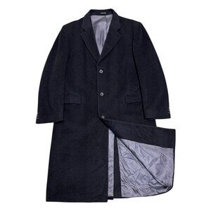 JG HOOK GOLDEN ANCHOR Vintage 90s WOOL & CASHMERE Trench Pea Coat Mens 48